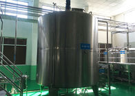 Tipo Jacketed líquido de aço inoxidável limpo fácil dos tanques de armazenamento para a produção de leite