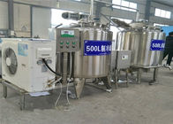 China Fáceis materiais de aço inoxidável horizontais verticais do tanque 500L refrigerar de leite operam-se empresa