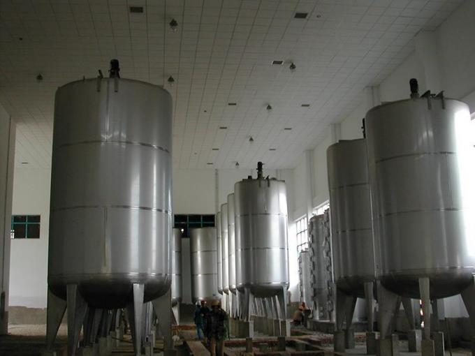 Embarcação de aço inoxidável 6000L da fermentação 316 para a linha de produção do leite