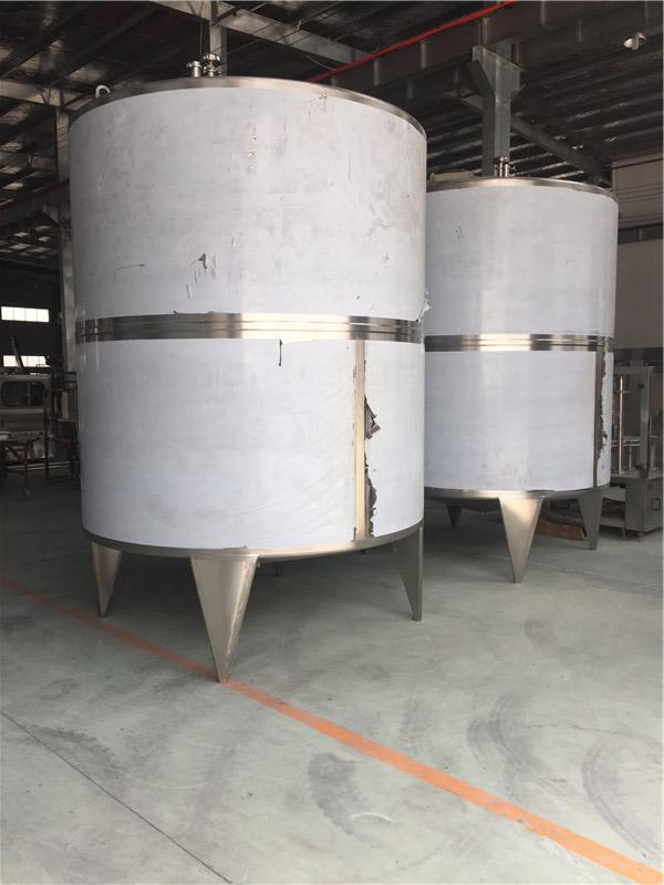 Embarcação de aço inoxidável 6000L da fermentação 316 para a linha de produção do leite
