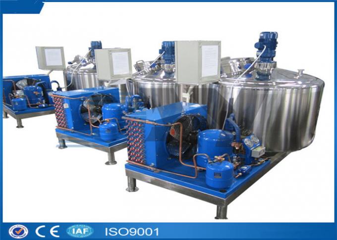 equipamento refrigerando de leite de 1000L 10000L/tanques de mistura de aço inoxidável com motor ABB Siemens