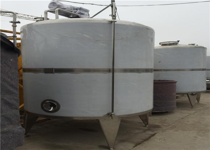 Tanques de armazenamento de aço inoxidável de mistura Jacketed da água do tanque da única parede dobro