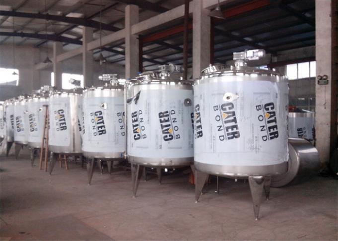 Fácil opere os tanques de mistura de aço inoxidável/o tanque armazenamento do leite para a leiteria