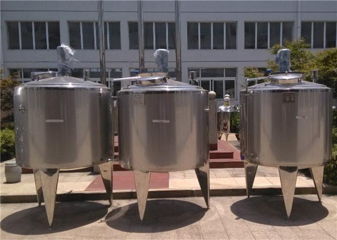 Tanques de mistura de aço inoxidável Jacketed, tanques de fermentação dos SS para produtos de bebida