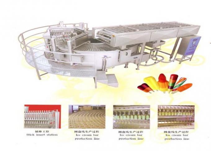 A linha de produção automática completa equipamento do gelado fácil opera FDA aprovado