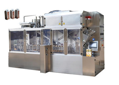 PLC Control Beverage Bottling Equipment , Stainless Steel Fruit Juice Filling Machine