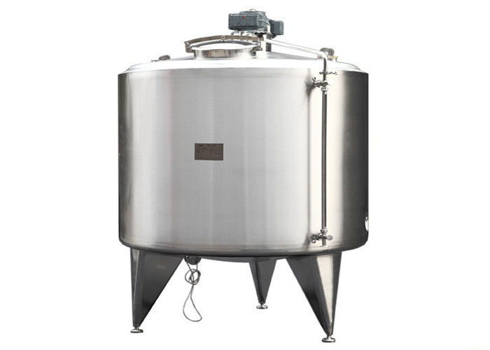 High Shear Flavored Milk Mixing Tank 1000L Juice Storage Tanks With Jacket / Insulation