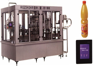 China Máquina de enchimento de aço inoxidável da bebida 150 ML - 5000 ML de capacidade com a garrafa do plástico do PVC fábrica