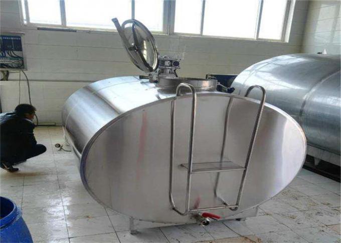 Fácil opere o depósito de leite do tanque refrigerar de leite/SS com o compressor de ar de Copeland