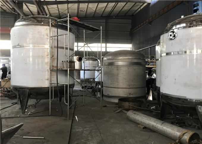 Tanques de fermentação de aço inoxidável do tanque de armazenamento da química que aquecem os tanques